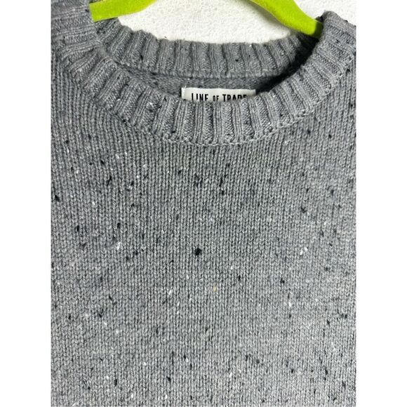 Line of Trend Men’s Wool Blend Gray Flecked Elbow Patches Size XL - Picture 2 of 10